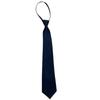 Retro Solid Color Silky Narrow Necktie School Uniform Zipper Pre-Tied Arrow Tie