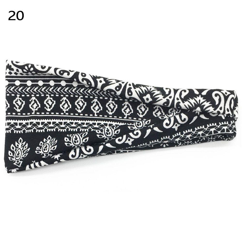 Running Sweat Absorbing Yoga Hair Bands Sport Bandana Women Headbands Elastic Turban Head Wrap