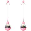 Cat Toy Flashing Ball Transparent Bulb Shape Tumbler Toy Turntable Bucency Teaser Ball Kitten Training Function Pet Supplies