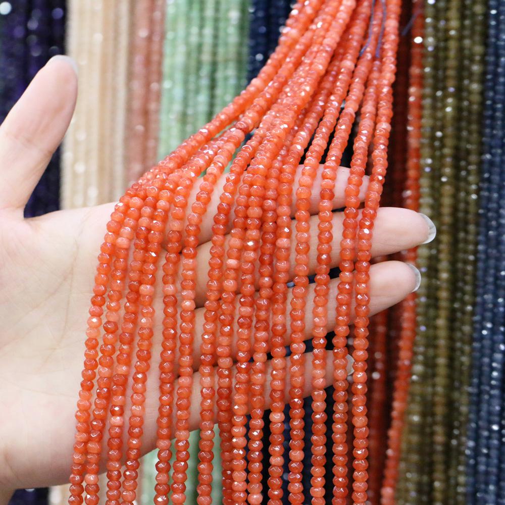 Natural Stone Bead Spinel Faceted Beads 2 X 4 Mm for Jewelry Making DIY Necklace Anklet Bracelet Accessory