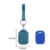 PU Leather Card Holder Keychain Key Ring Door Lock Access Tags ID Card Case Keychain Access Card Bag Key Tag Ring