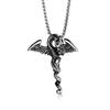 Fashion Design Sense Stainless Steel Necklace Male Personality Street Hip Hop Dragon Pendant