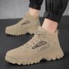 Men's Shoes Spring New Breathable High-top Work Shoes for Men's Korean Version Versatile Non-slip Wear-resistant