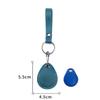 PU Leather Card Holder Keychain Key Ring Door Lock Access Tags ID Card Case Keychain Access Card Bag Key Tag Ring