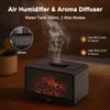 Fireplace Aroma Air Humidifier Essential Oil Diffuser for Household Office Fragrance Diffuser Ultrasound Air Humidifier Diffuser