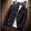 Autumn and Winter Casual Solid Color Cotton-padded Jacket Men's Cotton-padded Jacket Warm Coat