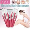 5 In 1 Electric Hair Remover USB Rechargeable Lady Shaver Nose Hair Trimmer Eyebrow Shaper Leg Armpit Bikini Trimmer Women Epilator