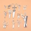 12pcs/set Scissors Charms Accessories For Jewelry Jewelry Pendants Diy