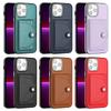 iPhone 11 12 13 14 15 Case PU Leather Card Slots Magnetic Clasp Durable Shockproof Cover For Samsung Galaxy A34 A54 A04E A14 A12 A23 A33 A73