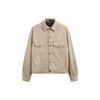 Collared Casual Long Sleeve Jacket Men Jackets Beige 03548304710-33