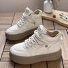 2024 Shoes Female High Top Women's Vulcanize Shoes Platform Women Sneakers Round Toe Lace Up Flat with Warm Women's Casual Shoes