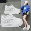 Popular Little White Shoes 2025 Spring and Autumn New Shoes Fashionable Versatile Thick Baseplate Shoes Casual Shoes Muffin Sports Shoes Women