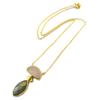 [P2293] - Gold-plated Artisanal Necklace 'Princesse Ottomane' Pink Gray Gold
