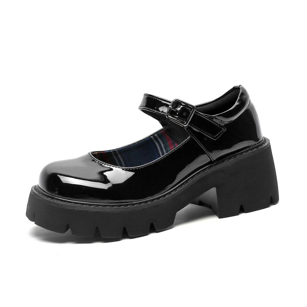 Super Yuan Small Leather Shoes Women's 2025 Autumn New High-heeled Single Shoes Japanese College Style Mary Jane Shoes JK Uniform Shoes Women