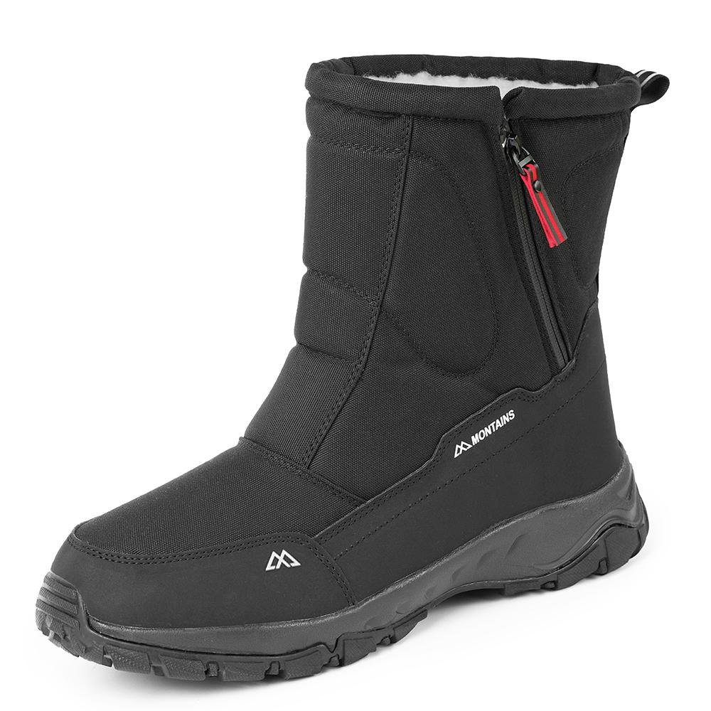 Large Size Winter Men's Boots Warm Plush Ankle Boots High-Top Warm Snow Boots Outdoor Sneakers Winter Men's Shoes