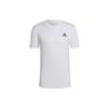 Adidas Logo Print Gym T-Shirt Men Tops White HT9053