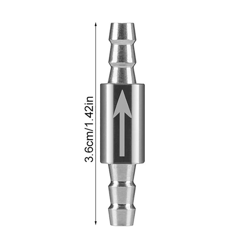 For Co2 Equipment Non Return Water For 4Mm Pipe Aquarium Stainless Steel Check Valve Dioxide Cylinder To Co2 System Diffuser