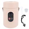 Mini Electric Cooker with Visual Lid Portable Stewing Cooking Pot for Rice Eggs Noodles Porridge EU