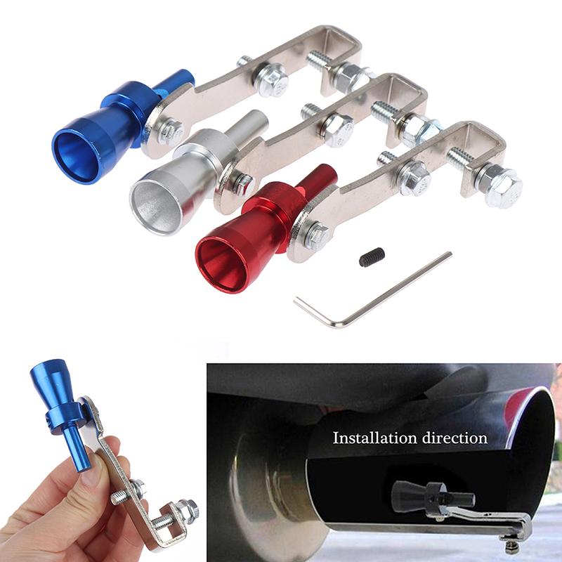 Car Size S 18Mm Turbo Sound Whistle Muffler Exhaust Pipe Auto Blow-Off Valve