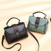 Women PU HandBag Women Single Shoulder Bags Casual Small Square Bag Leather Stitching Soft Messenger Bag