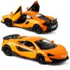 McLaren 600LT Supercar 5 Inch Metal Car Simulation Diecast & Toy Vehicles RMZ City 1:36 Alloy Model Pull Back Action