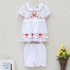 Newborn Kids Girl 2Pcs/Set Short Sleeve Shorts Cotton Spring And Summer Autumn Shirt Bell Bottoms Lace Lacework Clothing