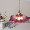 Modern Pendant Lights Flower Glass Hanging Lamps Home Decoration Lighting Living Room Bedroom Bedside Light Fixture Indoor
