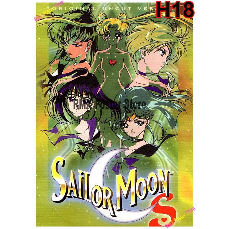 Classic Anime Sailor Moon Poster White Coated Paper Cartoon  Girl Poster Wall Stickers Home Room Bar Decoration Art Painting