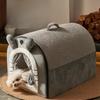 Dog Kennel Removable and Washable House Villa Small Dog Teddy Bed Closed Pet Cat Kennel To Keep Warm In Winter