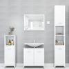 VidaXL Bathroom Furniture Set 4 Pcs White Chipboard