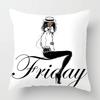 Nordic Fashion Ladies Pillowcase Decoration Home Decoration Living Room Sofa Cushion Cover  Bed Decoration Pillowcase
