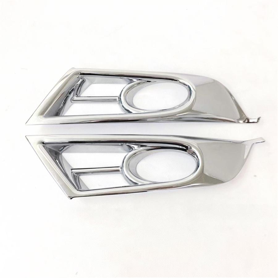 Pair of Front Fog Light Cover Trim Fit Honda CRV CR-V 2017 2018 Chrome