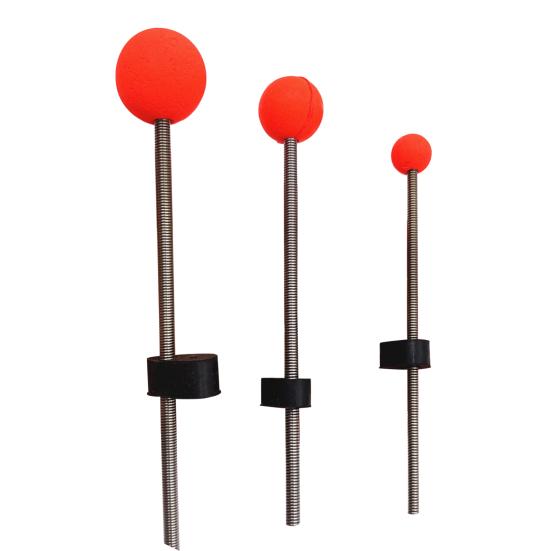 5Pcs Practical Low Temperature Resistant Stainless Steel Fishing Rod Pole Tips Outdoor Winter Ice Spring Ball for River Lake Pond