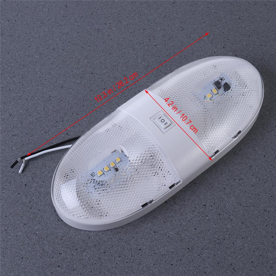 5 Pcs Optronics Rv Car Led Ceiling Light Marine Boat Camper Trailer Dome Lamp Caravan 12V 340Lm