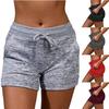 Women's Summer Quick Dry Short Breathable Running Sport Drawstring Shorts Elastic Waist Exercise Fitness Yoga Shorts