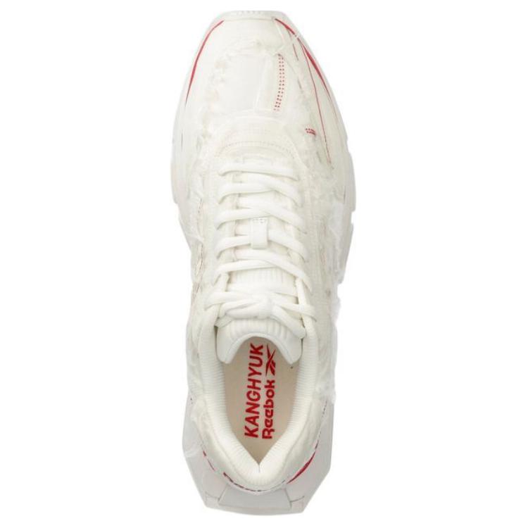 Reebok Kanghyuk X  Classic Leather Ltd Comfortable Versatile Low-Top Running Shoes Men Sneaker White Red RMIA04CC99FAB0010300