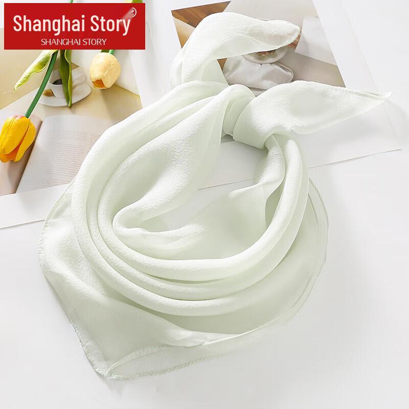 Shanghai Story Women's 100% Mulberry Silk Square Scarf