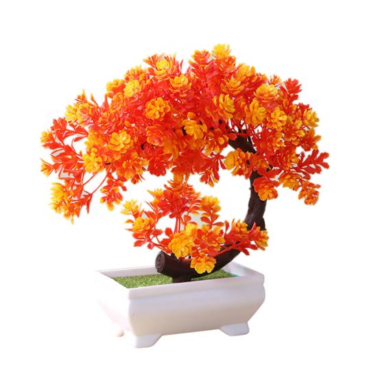 Yousheng Simulation Fake Potted Bonsai Tree Artificial Plant Desk Ornament Home Decor