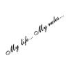20X2.5CM My Life My Rules Car Decal Reflective Laser 3D Car Stickers Decals Creative Vinyl Car Styling Auto Stickers