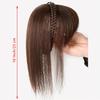 10" Women's Synthetic Hair Braided Headband Hairpiece, Hair Toppers Clip In Topper Hair Extensions Wiglets With Bangs Twist Braid Hair