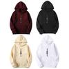 2024 Unisex Autumn Winter Painted Hoodie Solid Color Long Sleeve Fashion Oversize Loose Hoodie Streetwear