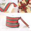 25Yards/Roll Red Green Ribbons DIY Crafts Gift Packaging Floral Decor Christmas 2.5cm Gift Box Decorative for Cake Box Bows