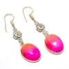 Rainbow Solar Quartz Gemstone 925 Silver Plated Jewelry Earring 1.89"