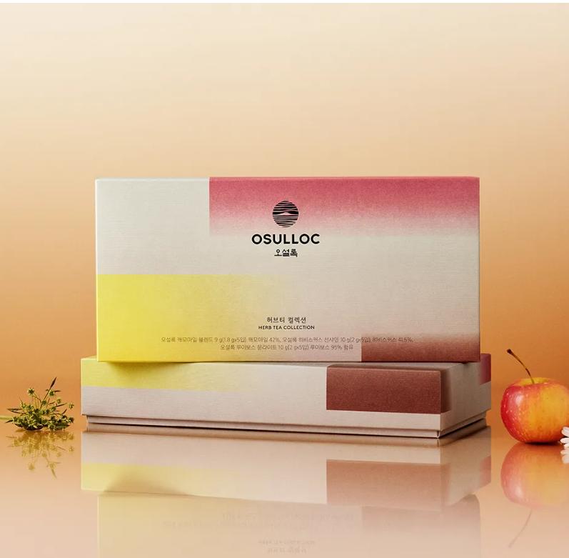 Osulloc Herbal Tea Collection – 3 Blends, 15 Tea Bags, Caffeine-Free