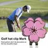 Magnetic Golf Ball Marker Novelty Hat Clip Rustproof Corrosion Resistant Flower-Shaped Golf Ball Marker Golf Accessories