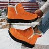 Cotton Shoes Women Winter Thickened Warm Snow Boots Big Size Women's Short Boots Outdoor Hiking Cold Winter Shoes Fleece-Lined Anti-Slip Boots