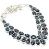 Snowflake Obsidian Gemstone Handmade 925 Silver Jewelry Necklace 18" JCN398-7