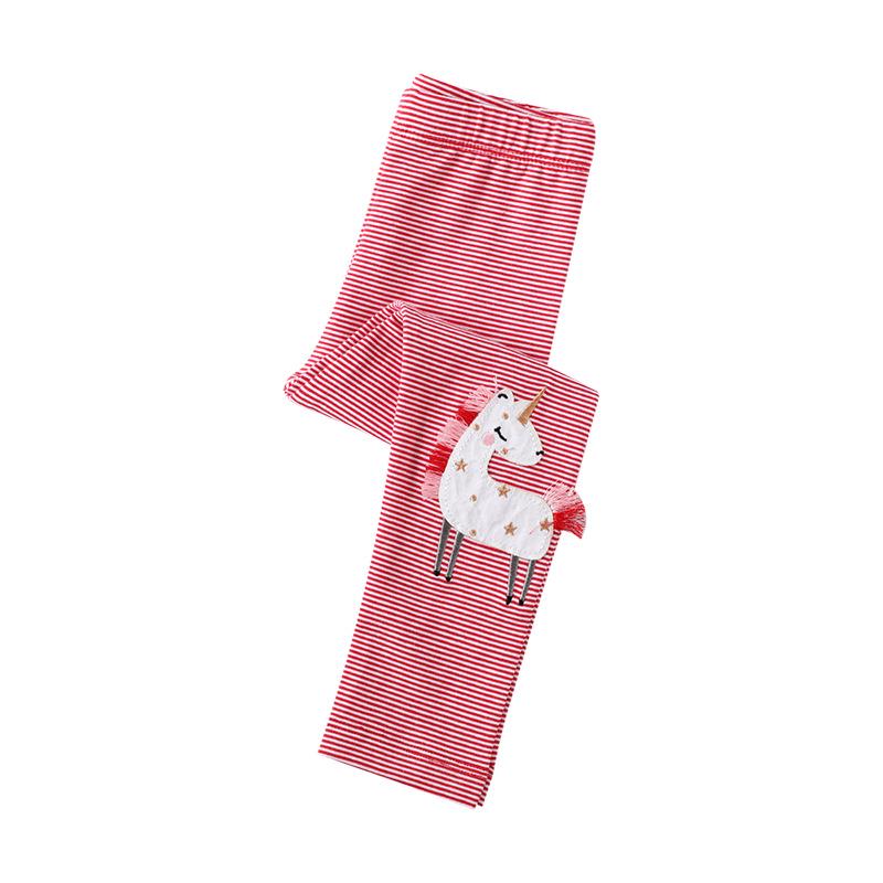 Embroidery Cartoon Leggings for Girls - Spring/Summer Thin Tights for Kids