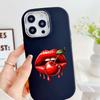 LZ18 Lips Kiss Soft Phone Case for Samsung S24 Ultra S23 Plus S21 FE A16 A54 A34 A05s A06 Infinix Hot 40 30i Lens Protection Shockproof Cover