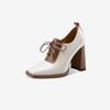 Super High Heels Women Shoes PU Leather Chunky Elegant Loafers Shoes Woman 2024 Trend Designer Dress Pumps Mujer Zapatillas